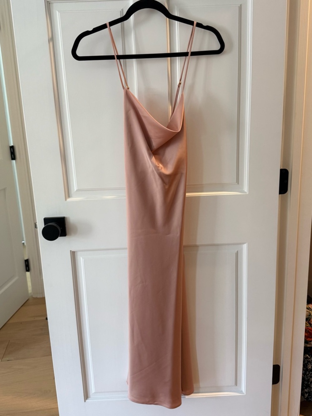 Show Me Your MuMu Dusty Rose Satin Slip Midi Dress